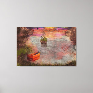 Später Sommerabend in Lambshire Cove Leinwanddruck