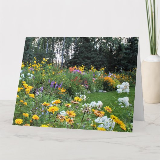 Später Sommerzent Garden Karte (Vorderseite)