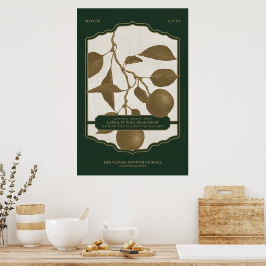 SPÄTER WIRD ES OBST GEBEN POSTER (Küche)