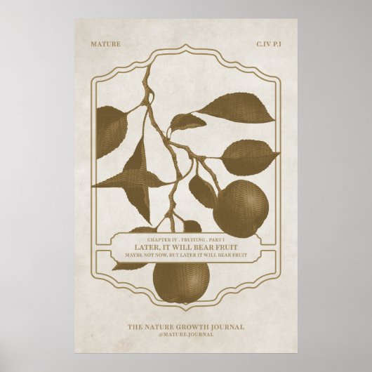 SPÄTER WIRD ES OBST V3-POSTER GEBEN POSTER (Vorne)