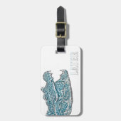 Spätere Alligator Gepäckanhänger (Vorderseite vertikal)