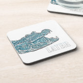 Spätere Alligator Getränkeuntersetzer (Linke Seite)