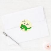 Spätere Alligator Runder Aufkleber (Umschlag)