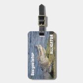 Spätere Alligator sehen Gepäckanhänger (Vorderseite vertikal)