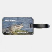 Spätere Alligator sehen Gepäckanhänger (Rückseite horizontal)