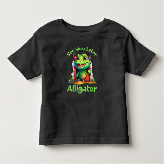 Spätere Alligator sehen Kleinkind T-shirt