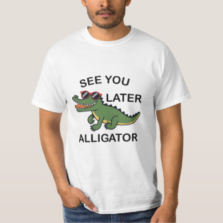 Spätere Alligator sehen T-Shirt