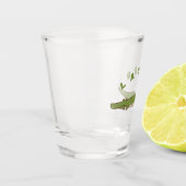 Spätere Alligator Shootglas - Spaß Abschiedsdesign Schnapsglas (Links)