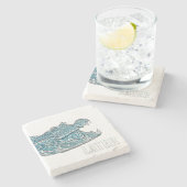 Spätere Alligator Steinuntersetzer (Seitenansicht)