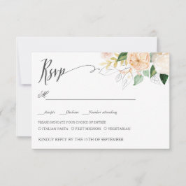 SPÄTERE BREITE RSVP MEAL WAHL KARTE