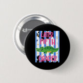 Späterer Fünftklässler Süßer Alligator Späterer Ga Button (Vorne & Hinten)