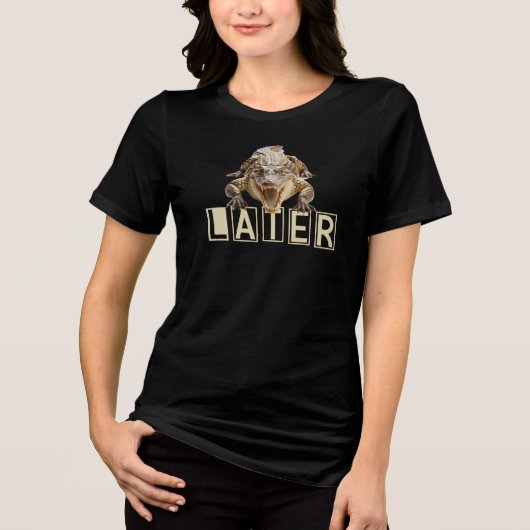 Späterer Gator Krokodil Tri-Blend Shirt (Vorderseite)