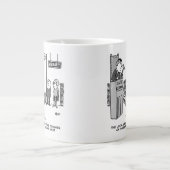 Spätes Bibliothekbuch. Strenge Strafe für verspäte Jumbo-Tasse (Vorderseite)