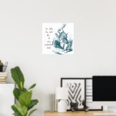 Spätes Kaninchen Poster (Heimbüro)