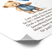 Spätes Nachttaucher Boy Baby Duschgame Poster (Ecke)