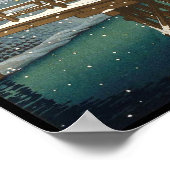 Spätes Schnee entlang Edo River hasui kawase Winte Poster (Ecke)