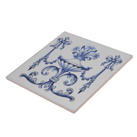 Spätes Viktorianisches blaues Neoklassisches c. En Fliese (Seite)