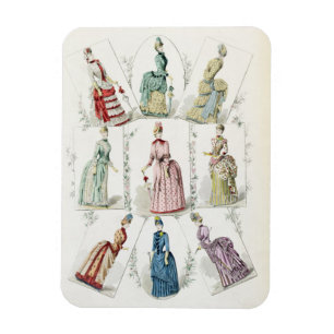 Späteste Paris-Moden, neuntägige Kleider in eine Magnet