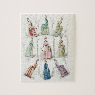 Späteste Paris-Moden, neuntägige Kleider in eine Puzzle