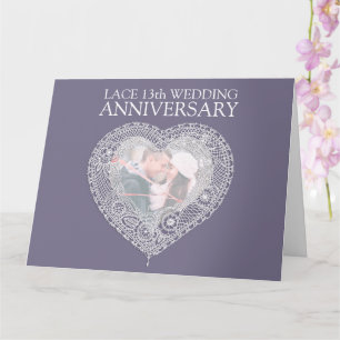 Spätestens 13. Hochzeitstag übergroß Karte