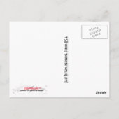 Spätestens, einfach nur hinausschauen postkarte (Rückseite)