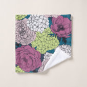 Spätfrühlinggarten Badhandtuch Set (Waschlappen)