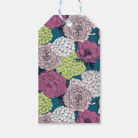 Spätfrühlinggarten Geschenkanhänger (Vorderseite)