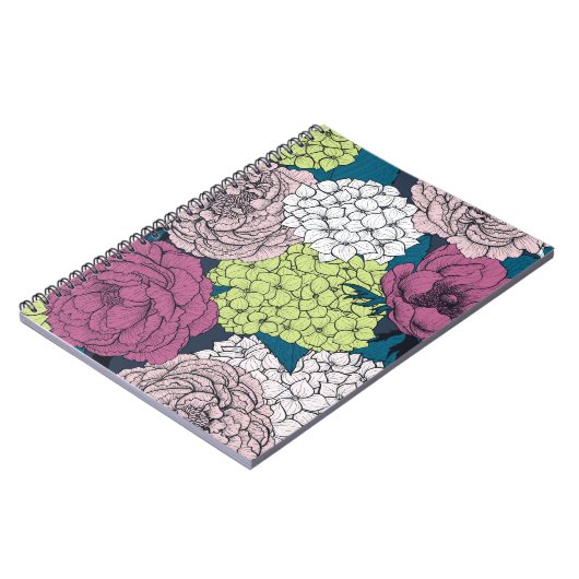 Spätfrühlinggarten Notizblock (Linke Seite)