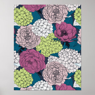 Spätfrühlinggarten Poster