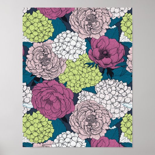 Spätfrühlinggarten Poster (Vorne)