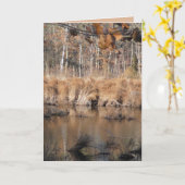 Spätherbst Karte (Gelbe Blume)