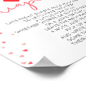 Spätnachts Windeln Baby Duschsignatur Digital Prin Poster (Ecke)