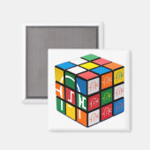 Spatula City Cube Square Magnet (Vorderseite/Rückseite)