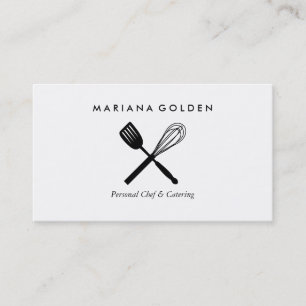 Spatula & Whisk Koch Caterer Business Card Visitenkarte