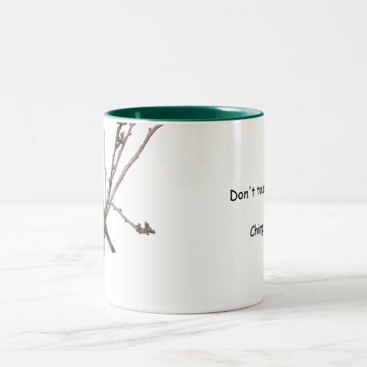 Spatz auf einer Niederlassung Tasse (Mittel)