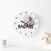Spatz - Badass Große Wanduhr (Zuhause)