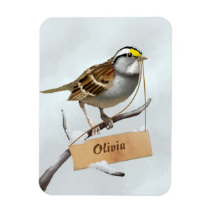 Spatz Dein Name Magnet
