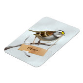 Spatz Dein Name Magnet (Linke Seite)
