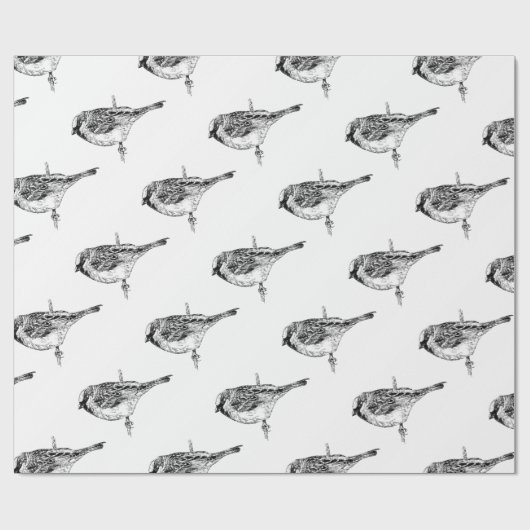 Spatz Geschenkpapier (Flach)