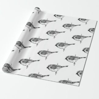 Spatz Geschenkpapier
