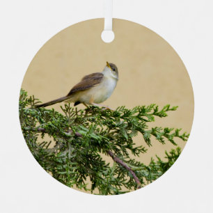 Spatz ornament aus metall
