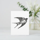 Spatz Postkarte (Stehend Vorderseite)