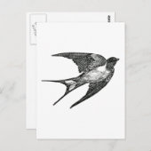 Spatz Postkarte (Vorne/Hinten)