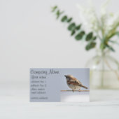 Spatz Visitenkarte (Stehend Vorderseite)