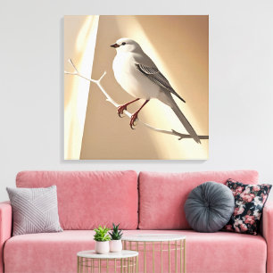 Spatz Vogel Leinwand Wandkunst Süßer kleiner Vog