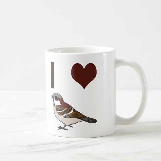 Spatzen des Herzens I Kaffeetasse (Rechts)