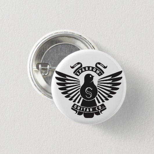 Spatzen-Emblem-Knopf Button (Vorne & Hinten)