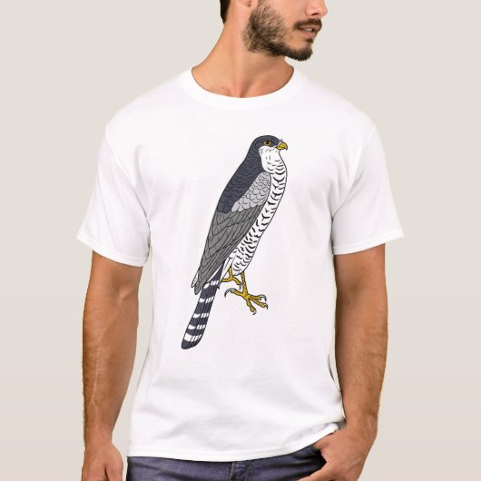 Spatzen-Falke T-Shirt (Vorderseite)