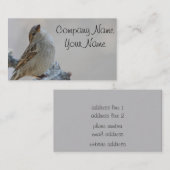 Spatzen-Foto Visitenkarte (Vorne/Hinten)