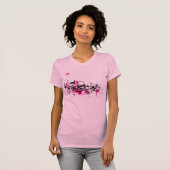 Spatzen-Nest-Rosa T-Shirt (Vorne ganz)